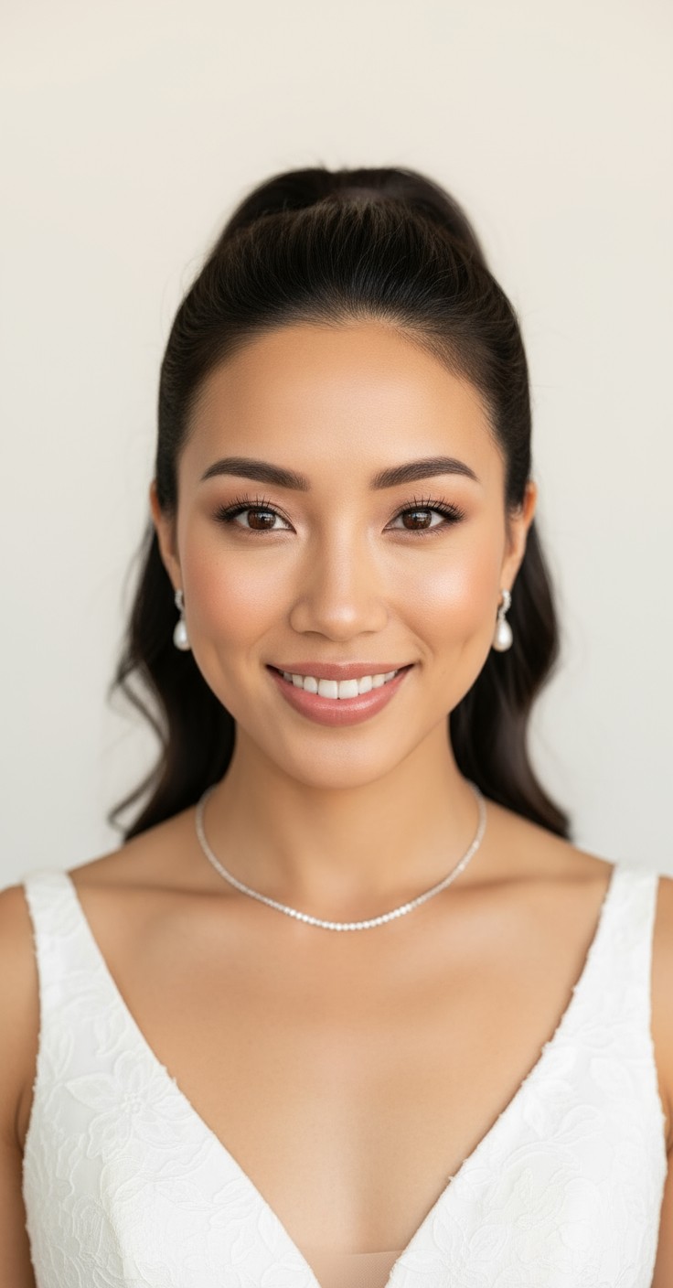 After High Ponytail Wedding